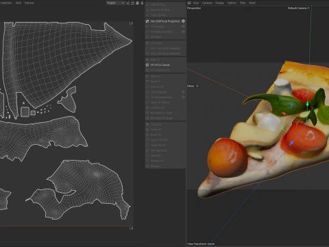 Fatia de pizza 5 Modelo 3D