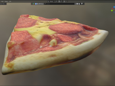 Pizza slice 6 Modelo 3D