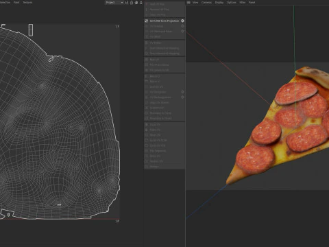 Pizza slice 7 3D Model