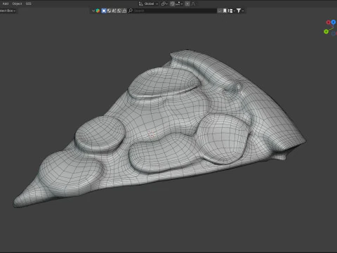 Pizza slice 7 3D Model
