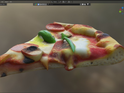 Pizza slice 8 Modelo 3D