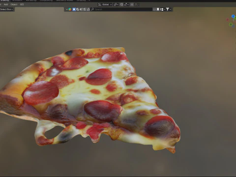 Fatia de pizza 9 Modelo 3D