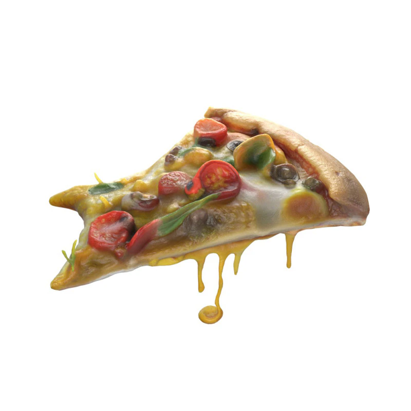 Fatia de pizza 10 Modelo 3D .c4d .max .obj .3ds .fbx .stl .blend