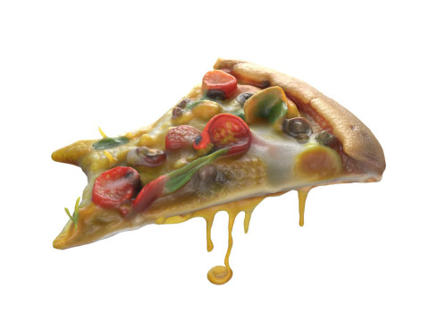 Pizza slice 10 Model 3D