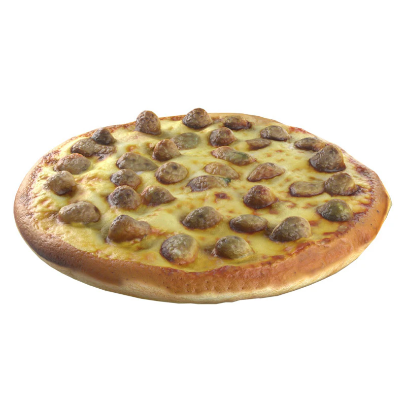 Піца 13 3D Модель .c4d .max .obj .3ds .fbx .stl .blend 