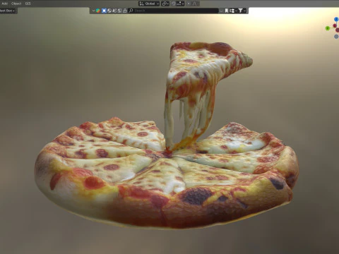 Піца 15 3D Модель