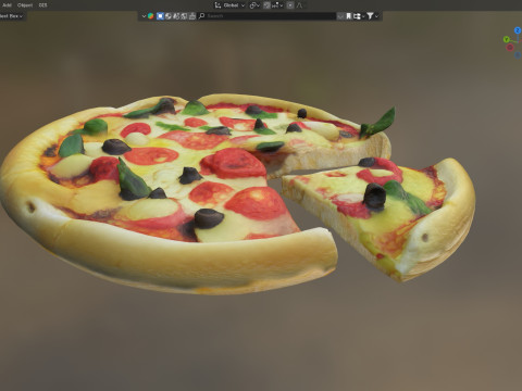 Pizza 16 Modelo 3D
