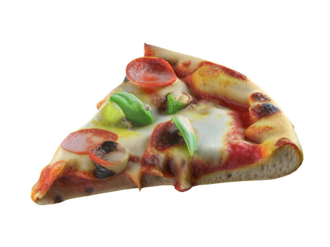 Cole&ccedil;&atilde;o de fatias de pizza Modelo 3D