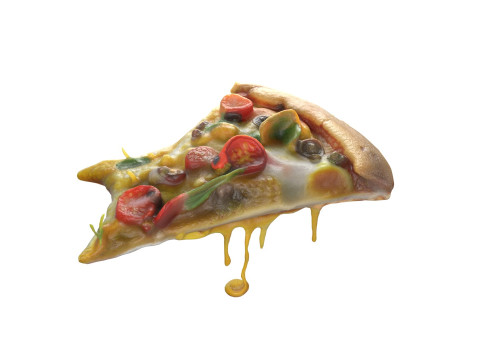 Pizza slice collection Modelo 3D