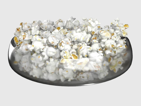 Popcorn-Sch&uuml;ssel 3D Modell