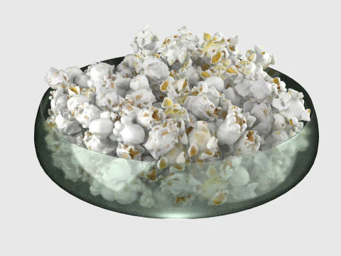 Popcorn-Sch&uuml;ssel 3D Modell