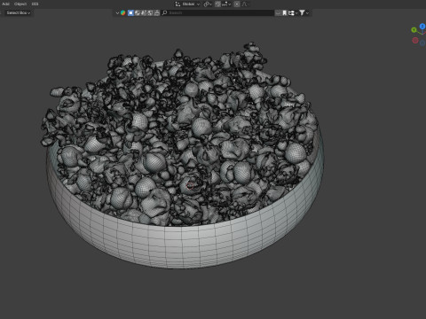 Popcorn bowl Modelo 3D