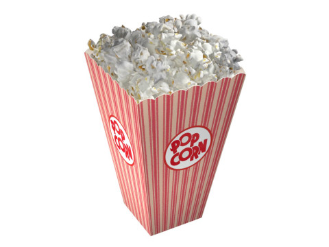 Popcorn box 1 Modèle 3D
