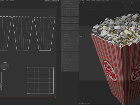 Popcorn box 1 Modelo 3D