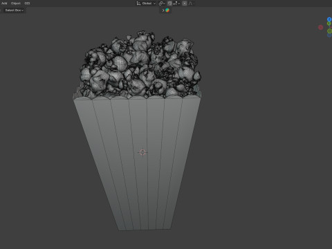 Popcorn box 1 Modelo 3D