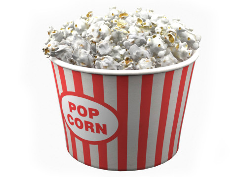 Popcorn box 2 Modèle 3D
