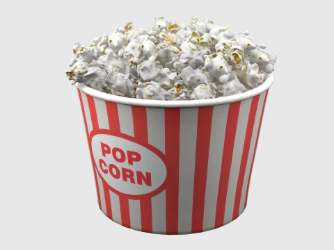 Popcorn box 2 3D Model