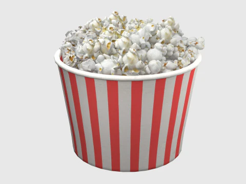 Popcorn box 2 3D Model
