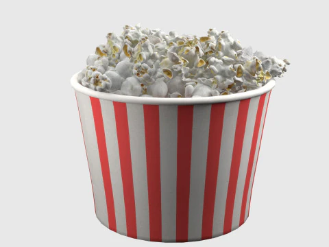 Popcorn box 2 3D Model