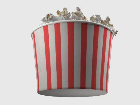 Popcorn box 2 3D Model