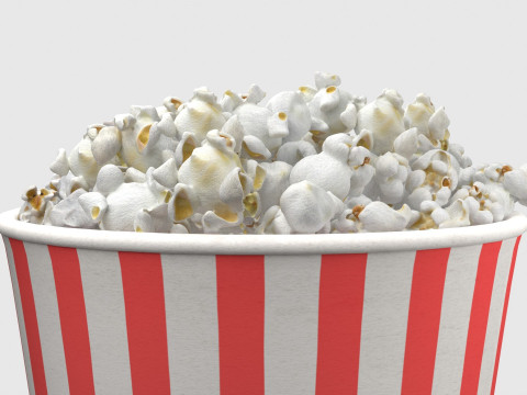 Popcorn box 2 Modelo 3D