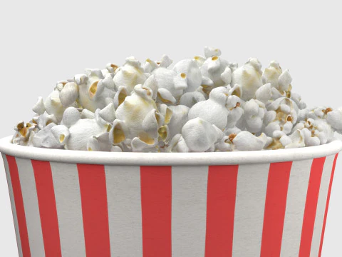 Popcorn box 2 3D Model