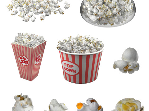 Popcorn collection 3D Модель