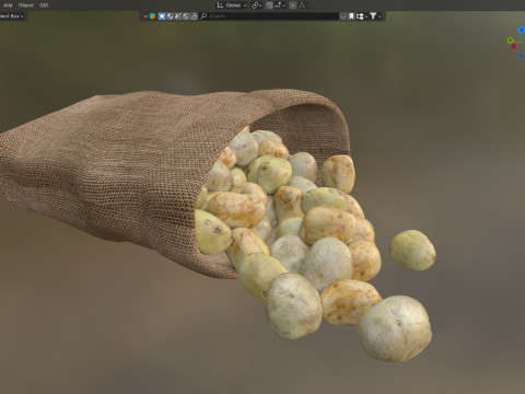 Potato sack Modelo 3D