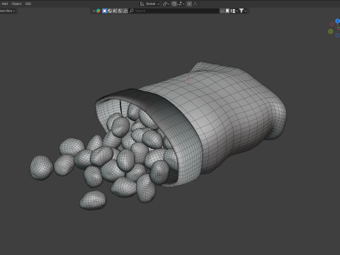 Potato sack Modelo 3D