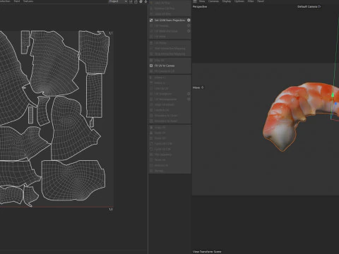 Comida de camar&atilde;o Modelo 3D