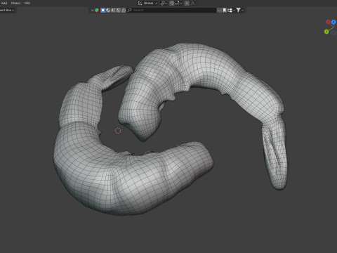 Shrimp food Modelo 3D