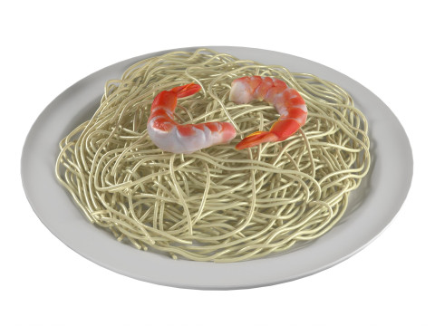 Shrimp noodles Modello 3D