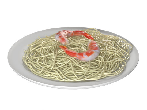Shrimp noodles Modello 3D