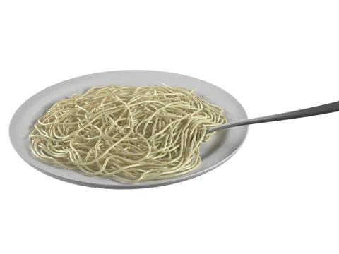 Shrimp noodles 3D Model