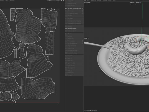 Shrimp noodles Modello 3D
