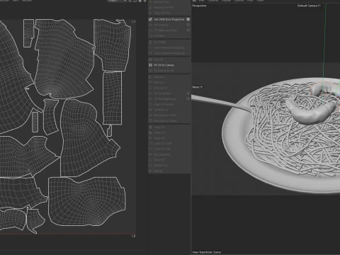 Shrimp noodles 3D Model