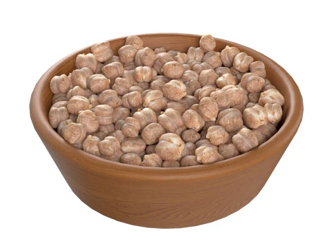 Garbanzo chickpea bowl 3D Model