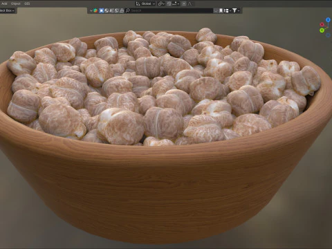 Garbanzo chickpea bowl 3D Model