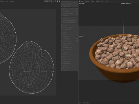 Garbanzo chickpea bowl 3D Model