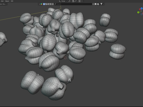 Garbanzo chickpea pile 3D 模型