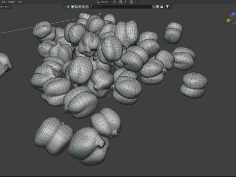 Garbanzo chickpea pile 3D Model