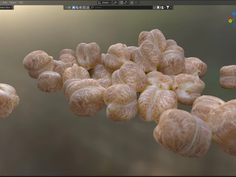 Garbanzo chickpea pile 3D Model