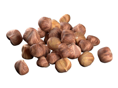 Hazelnut kernel pile 3D Модель