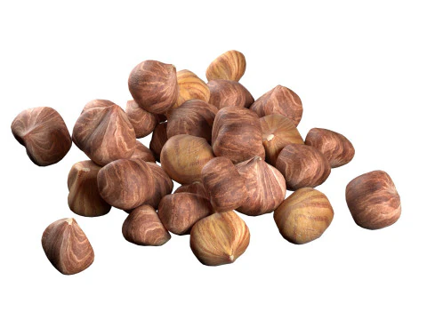 Fındık &ccedil;ekirdeği yığını 3D Model