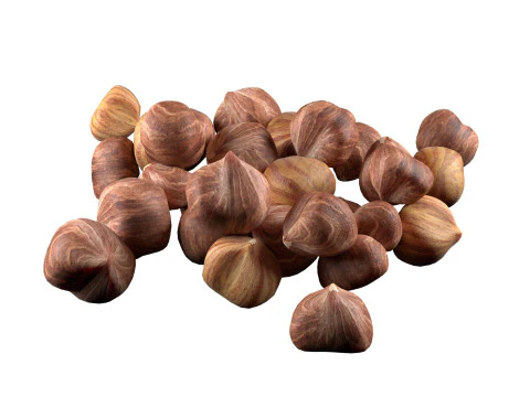 Fındık &ccedil;ekirdeği yığını 3D Model