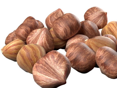 Hazelnut kernel pile Modelo 3D