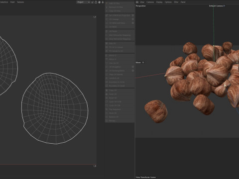 Hazelnut kernel pile Modelo 3D