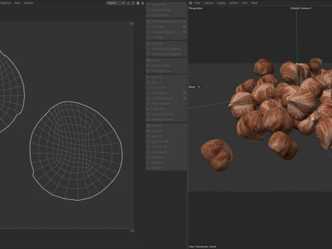 Fındık &ccedil;ekirdeği yığını 3D Model
