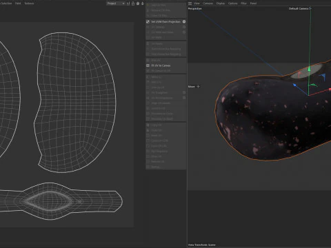Feij&atilde;o preto seco Modelo 3D