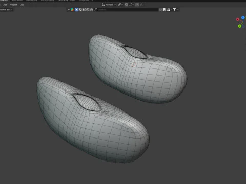 Feij&atilde;o preto seco Modelo 3D